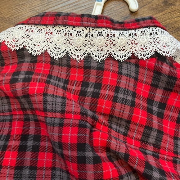 Flannel shirt up cycled ! Forever 21 very soft , southern style - Picture 2 of 4